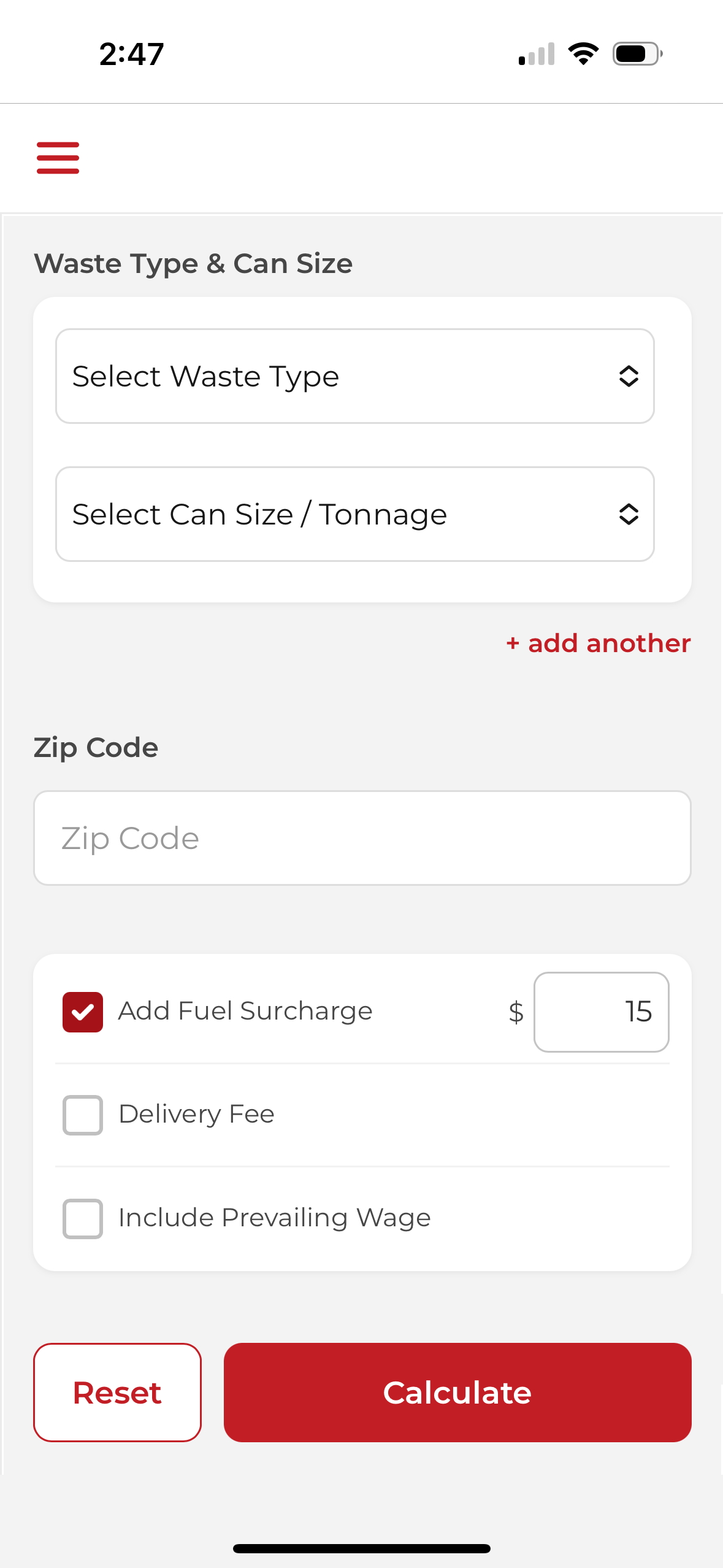Instant quote demo
